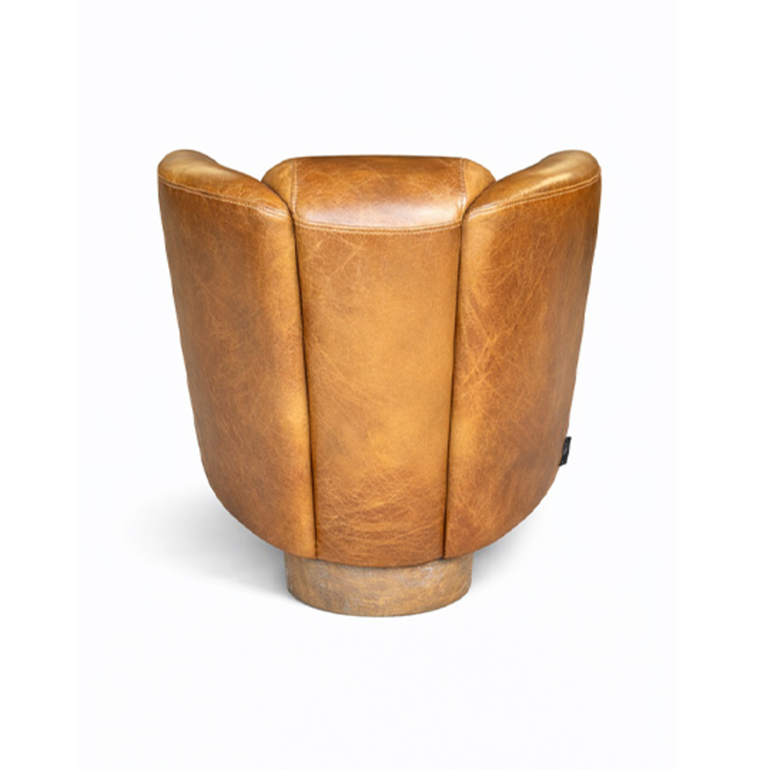 Vanguard Aged Full Grain Leather Chair - Vintage Tan image 2